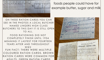Rationing during WW1 and WW2 in the UK